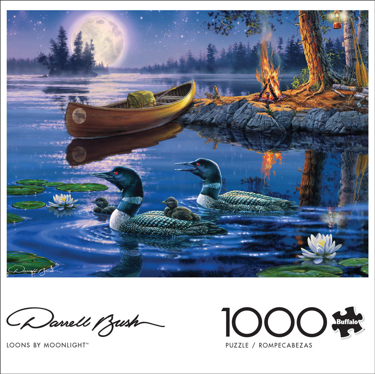 Loons by Moonlight 1000 Piece Puzzle