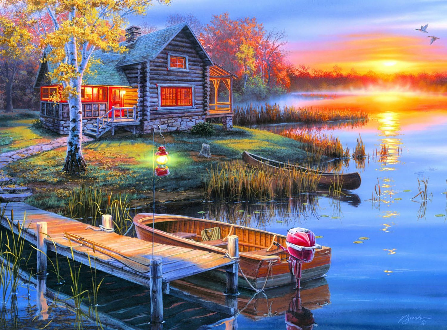 Autumn at the Lake 1000 Piece Puzzle