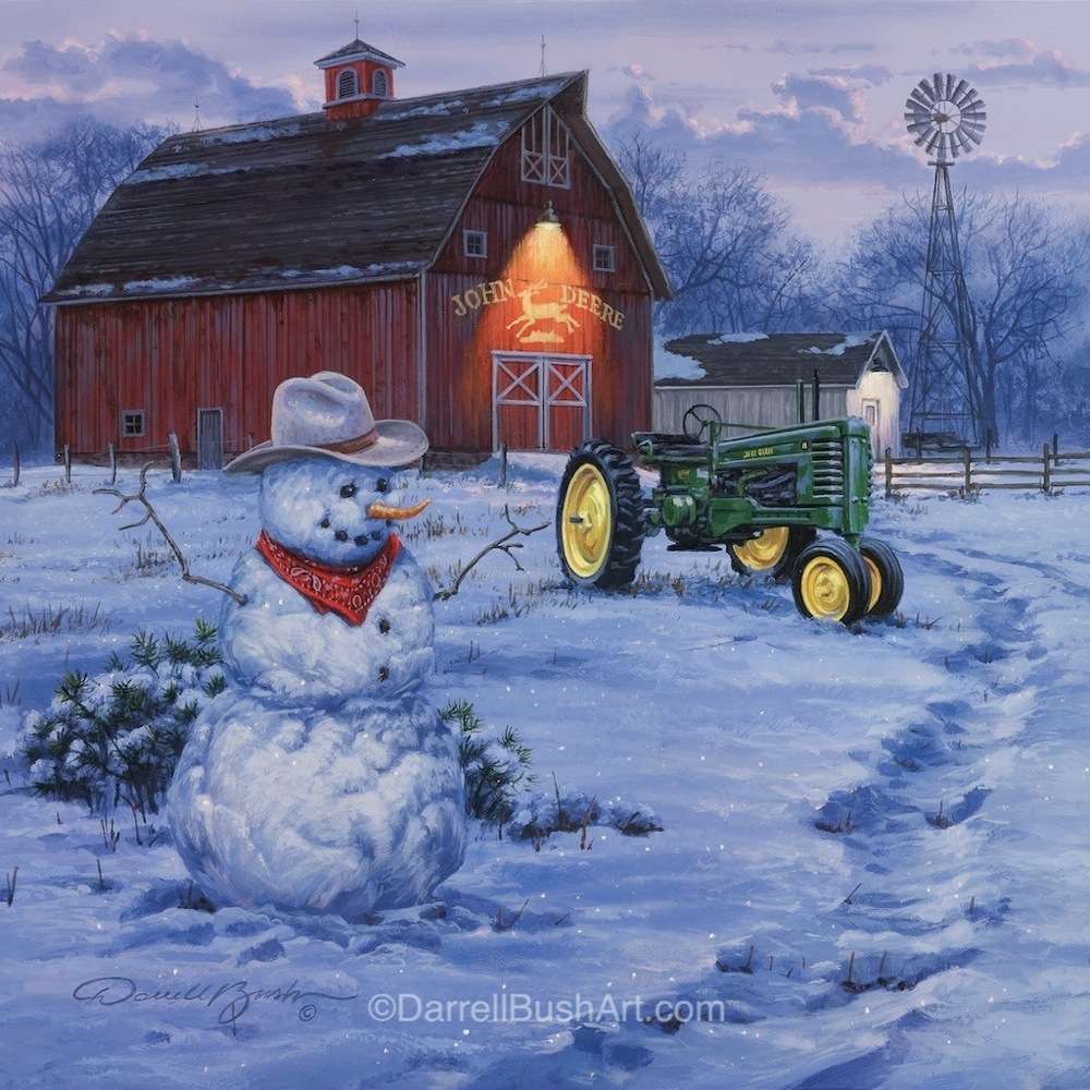 real country christmas background