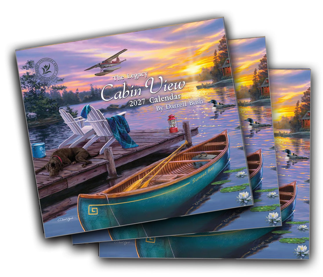 2027 Cabin View Calendar 13.5x24
