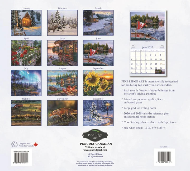 2027 Great Outdoors Calendar 13.5x24