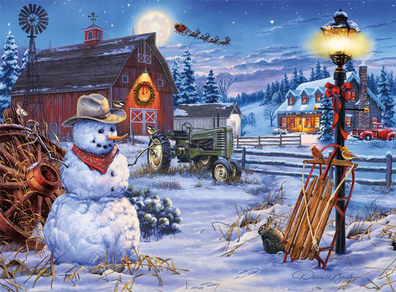 Country Christmas 1000 Piece Puzzle