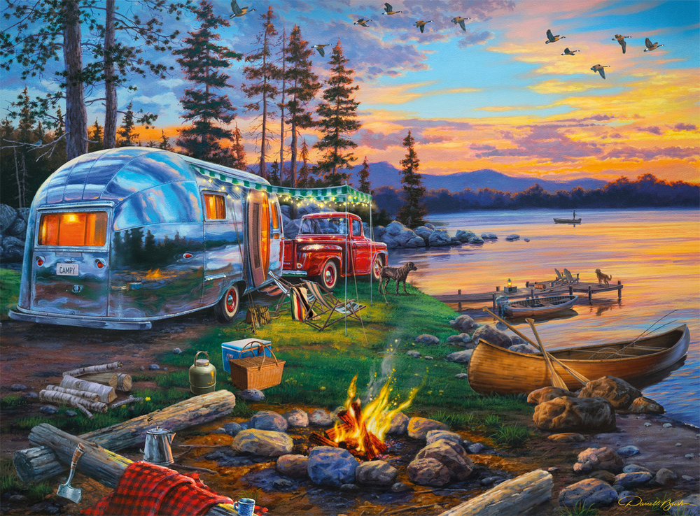 Camping Reflections 1000 Piece Puzzle